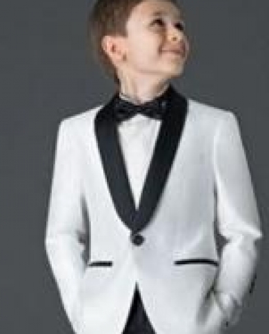 2022 New Style Boys Suits For Weddings Children Suit New Blackwhite Kid Wedding Prom Suits Blazers For Boys jacketpan